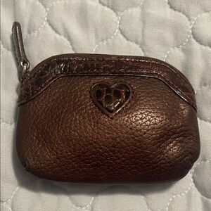 Brighton Brown Leather Wristlet
